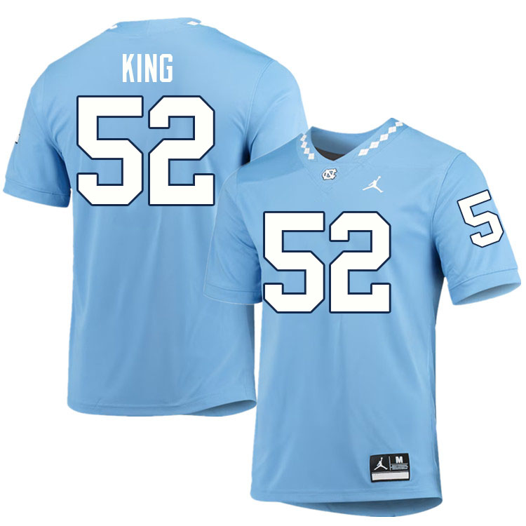 #52 Daniel King North Carolina Tar Heels College Football Jersey Stitched-Carolina Blue #52 Daniel King North Carolina Tar Heels College Football Jersey Stitched-Carolina Blue
